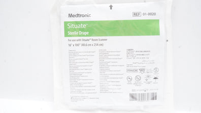 Medtronic 01-0020 Situate Drape For Use w/Situate Room Scanner 16 x 100inch